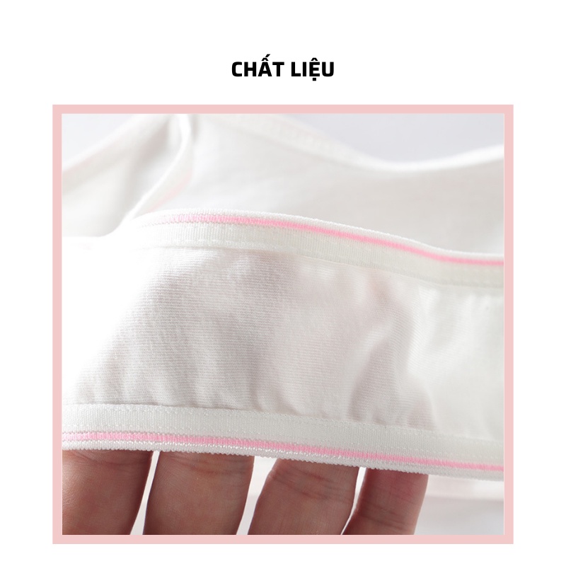 Set 5 áo lót cho bé gái 7 đến 16 tuổi cotton cao cấp thích ứng với da thời trang trẻ em BADAYO SE295