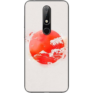 Ốp lưng Nokia 5.1 Plus, 6.1 Plus in hình Mặt trăng đỏ
