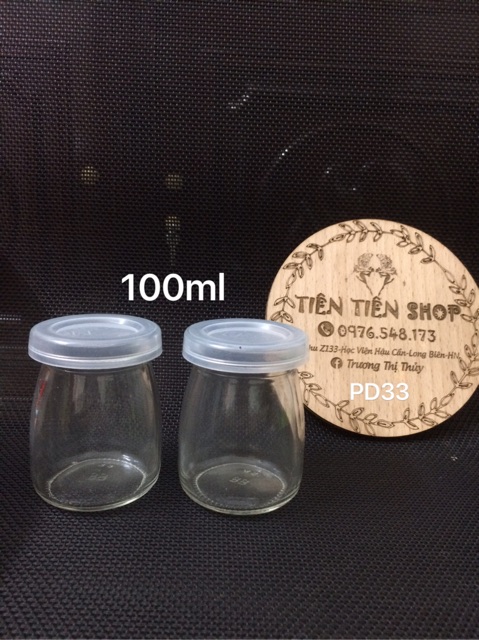 Hũ thủy tinh 100ml, 75ml nắp nhựa, nắp thiếc