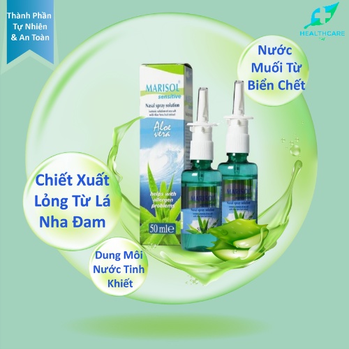 Xịt Mũi Nước Biển Chết Lô Hội Marisol Sensitive 50ML