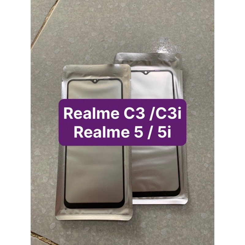 Kính ép zin liền keo Realme C3/c3i/5/5i/6i tiện lợi