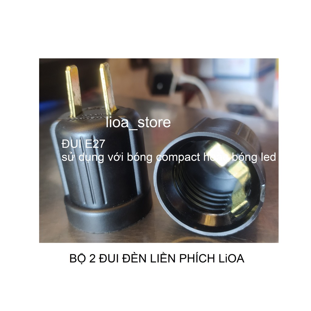 BỘ 2 ĐUI ĐỀN LIÈN PHÍCH E27 LiOA.