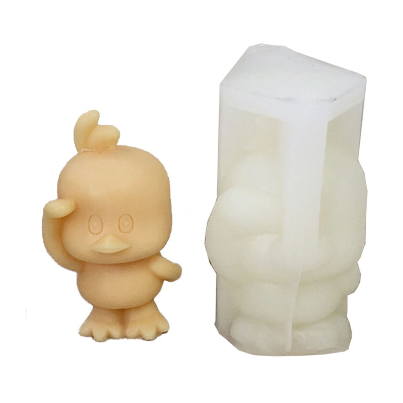 Sa Khuôn Silicone Làm Nến Hình Vịt 3D DIY