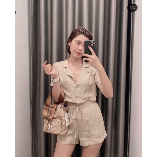 Set bộ vest cộc short lụa tằm mặc trẻ trung, lịch sự và cực sang