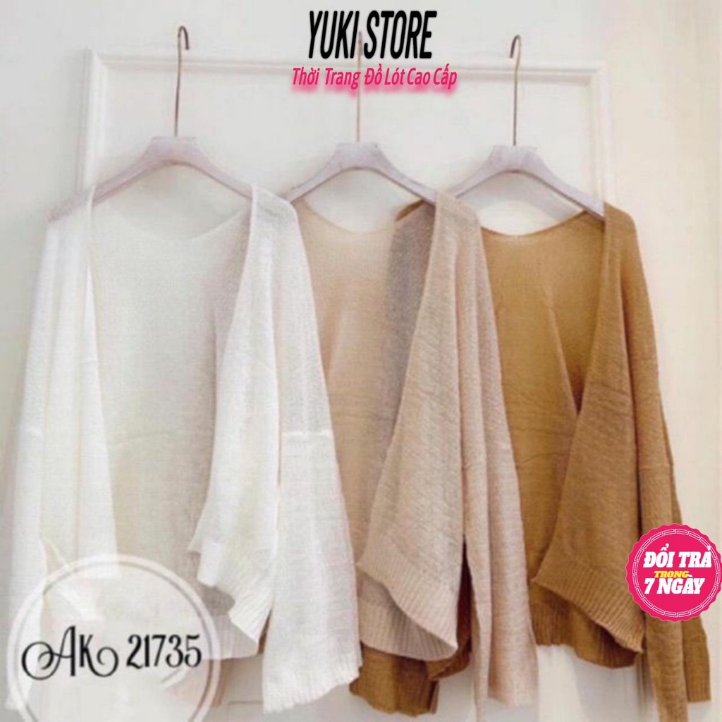 Áo Khoác Len Cardigan Form Rộng Siêu Hot [ YUKI 000 ] Áo Khoát Nữ