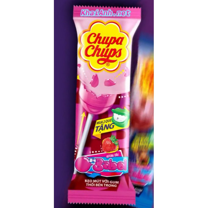 Kẹo Mút Chupa Chups nhân thổi Big Babol