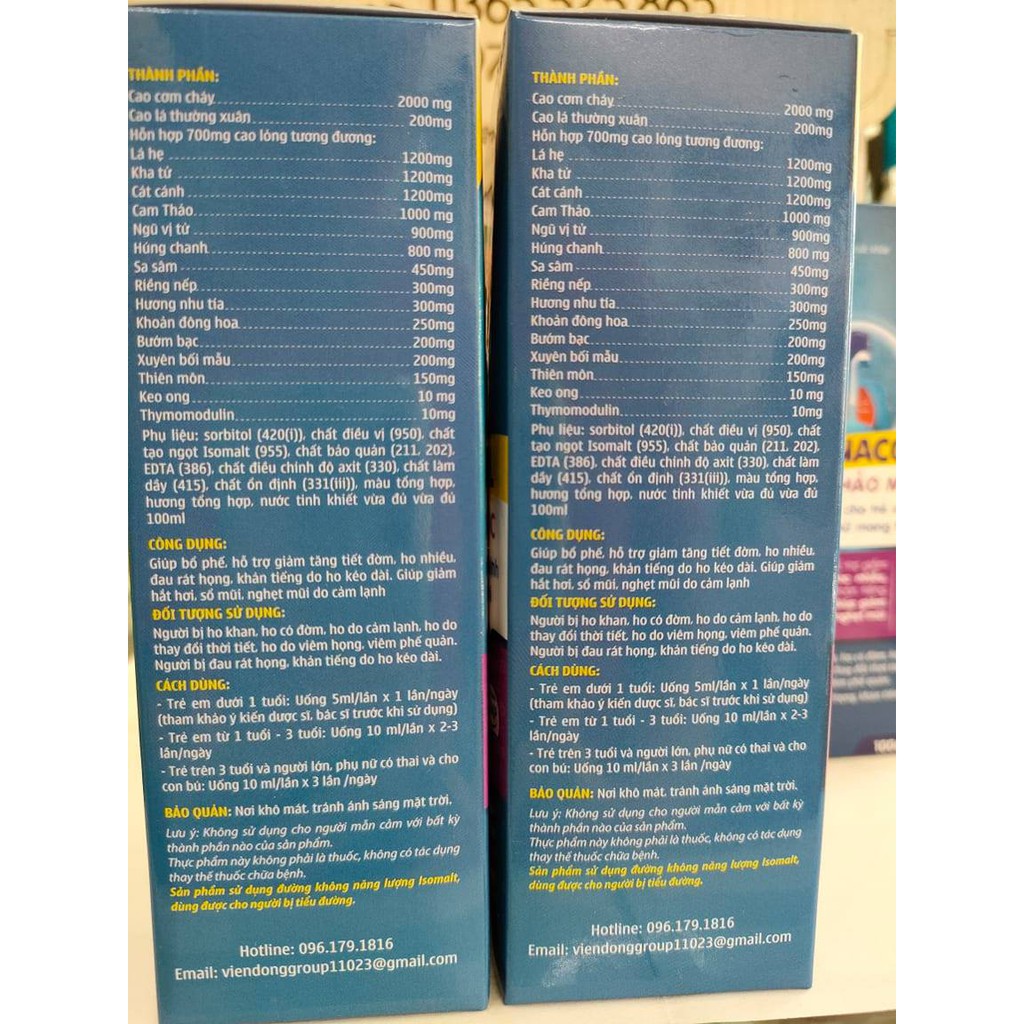 Siro ho dùng được cho trẻ sơ sinh và phụ nữ mang thai - Siro Thảo Mộc TANACOL chai 100ml
