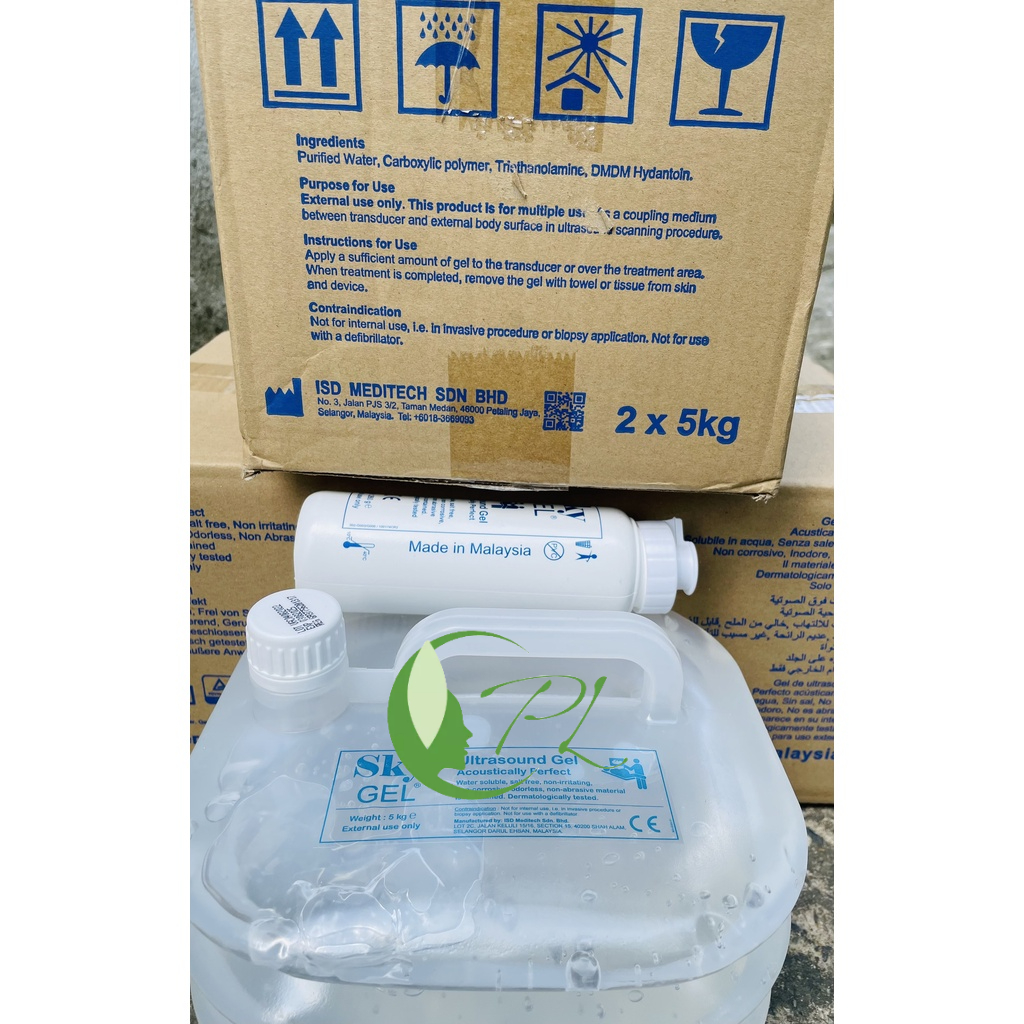 Gel Siêu Âm, Gel Lạnh Triệt Lông SKY Màu Trắng  Can 5kg , Hàng Công Ty