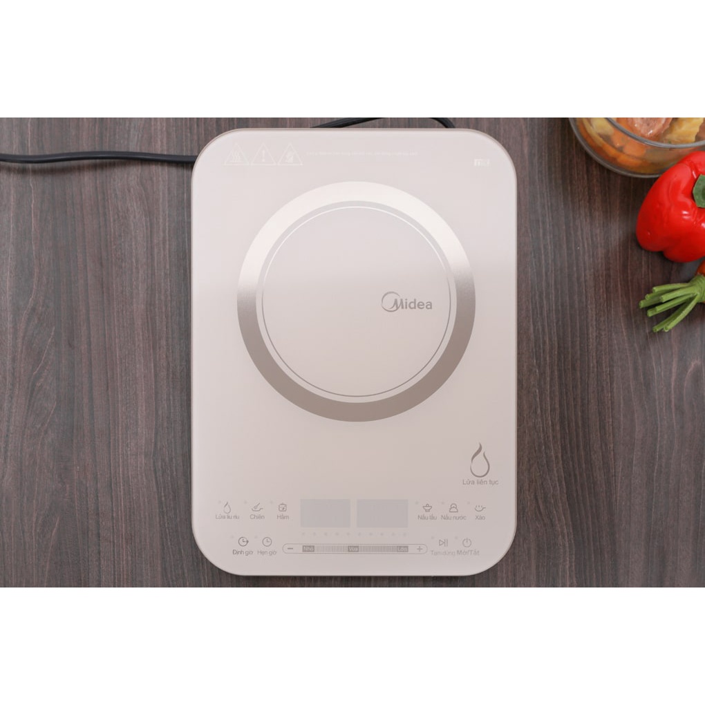 Bếp từ đơn Midea MI-T2117DA ,  bếp từ ăn lẩu Thái Lan chính hãng