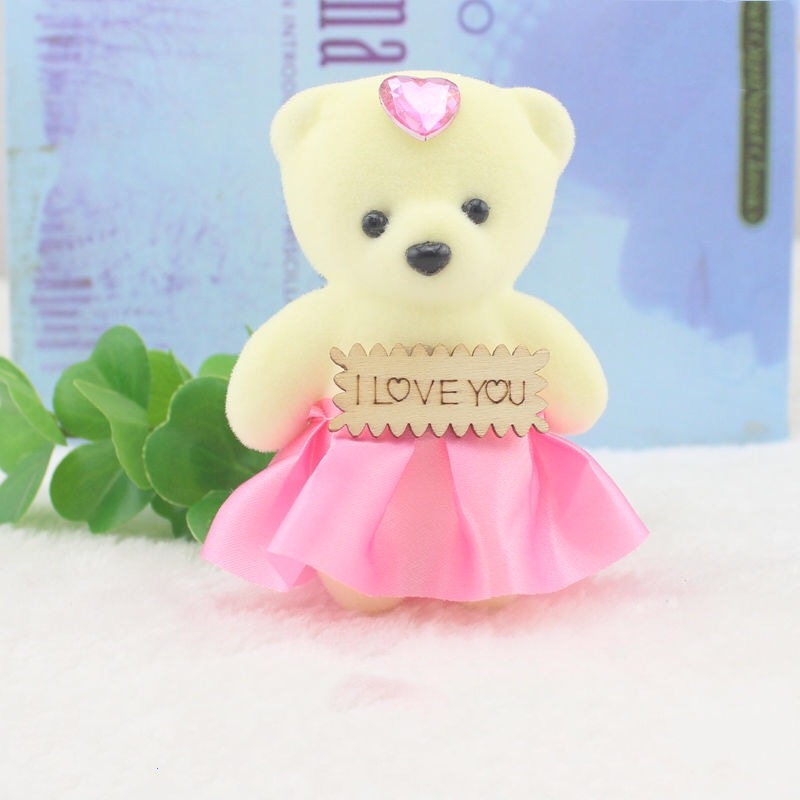 Gấu Teddy Nhồi Bông Cỡ Nhỏ Dễ Thương Dùng Làm Quà Tặng Diy