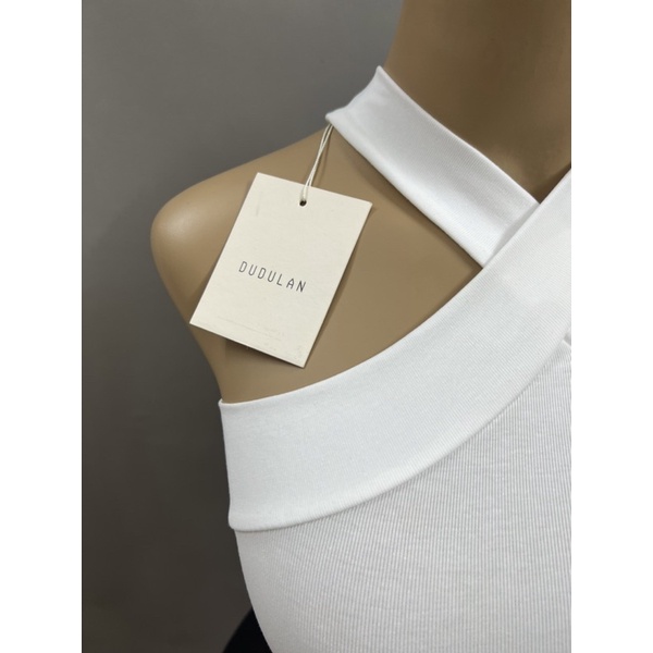 Áo yếm ba lỗ croptop dây chéo DUDULAN chất cotton - A52