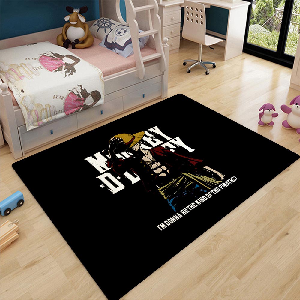 Thảm Lót Sàn Nhiều Màu Sắc Hình Roronoa Zoro Luffy Sanji Anime ONE PIECE 120X80Cm