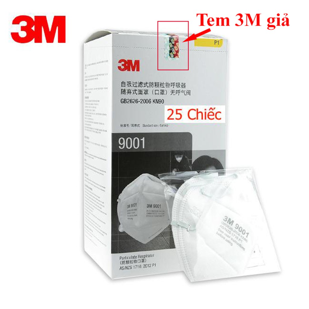 Khẩu trang y tế 3M 9001A. Khẩu trang 3D kháng khuẩn, chống bụi mịn, phòng dịch, khẩu trang 3M - Sản phẩm chính hãng | BigBuy360 - bigbuy360.vn