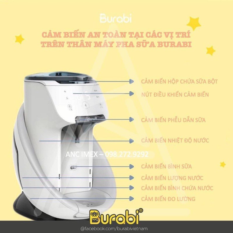 Máy pha sữa Tiny Brezza Burabi