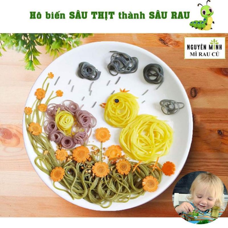 Bún Chùm Ngây Nguyên Minh Hộp 300gr - Bún rau củ hữu cơ cho bé ăn dặm (MORIS)