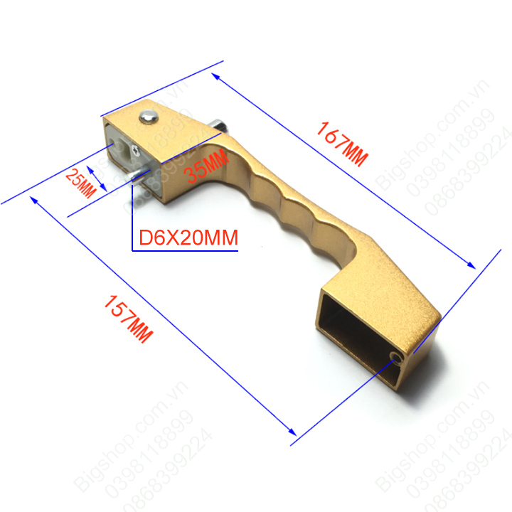 Chốt cửa kiêm tay nắm cho cửa trượt, cửa lùa, cửa sổ - cửa đi lắp cho cửa nhôm, cửa nhựa (hàng chuẩn)