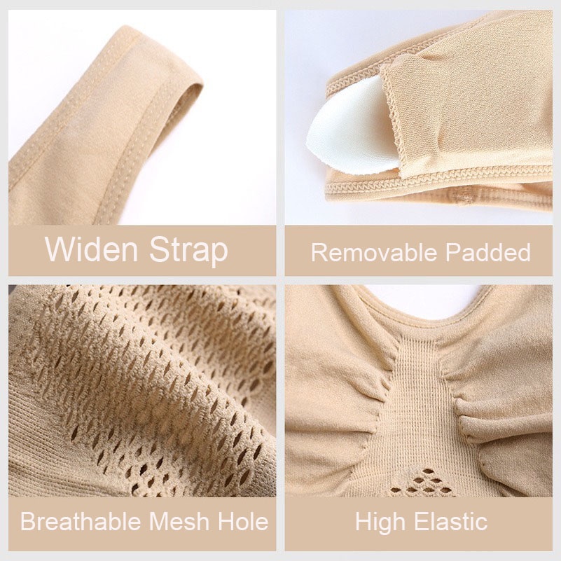 Áo Ngực Thể Thao Không Gọng Plus Size S-6XL