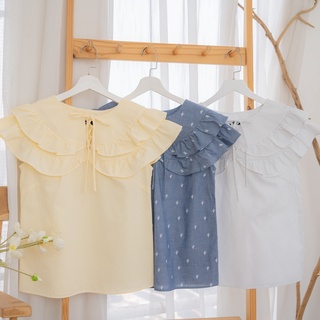MINX - Áo String Tie Ruffle Blouse