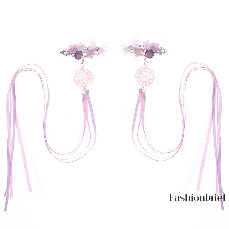 Bộ đôi nơ cài tóc phong cách thần tiên hàn quốc xinh xắn độc đáo