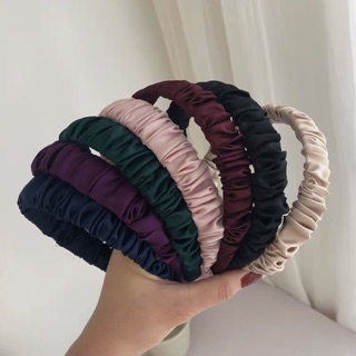Bờm băng đô lụa nhún xinh xắn