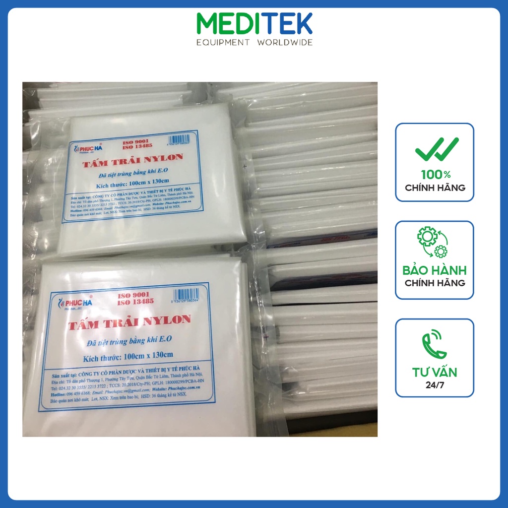 Tấm lót nilon không thấm nước Phúc Hà, kích thước  1x1,3m