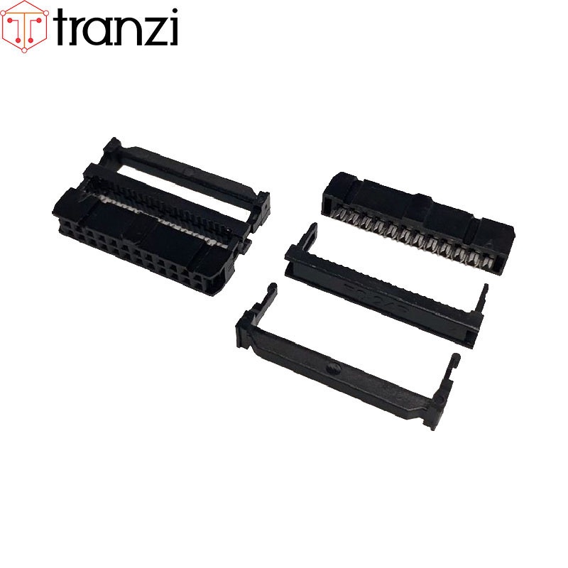 Đầu dập cáp 2.54mm IDE IDC 2x12P FC đen - túi 5 cái