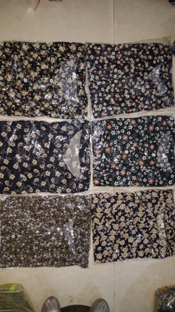 Bộ áo lanh quần dài đen bà già