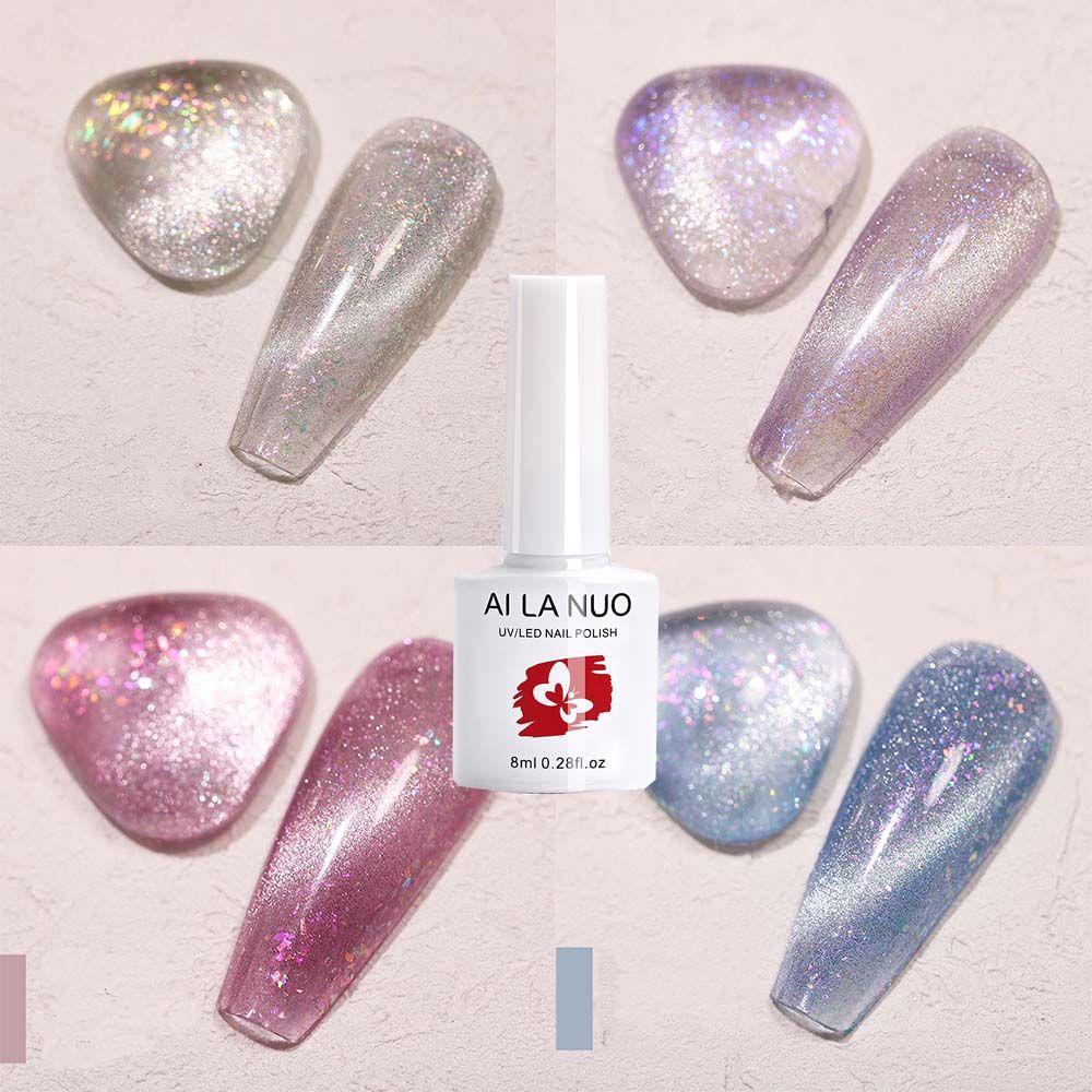 Gel Sơn Móng Tay Màu Mắt Mèo Lấp Lánh Thời Trang