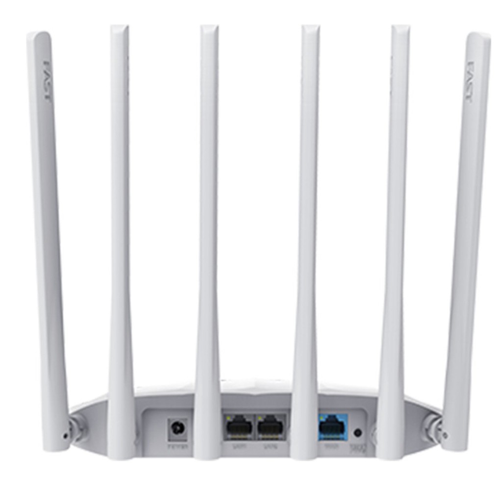 Thiết bị phát Wifi Router Fast FAC1901R tốc độ cao AC1900 Mbps 2 băng tần Cổng Plan 1000Mb 6 anten bắt sóng đa hướng