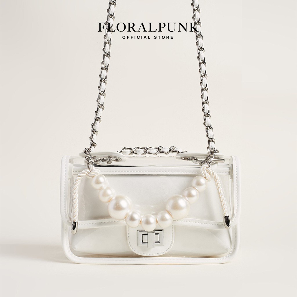 [Mã WABRFP25 giảm 10% tối đa 50k đơn đơn từ 250k] Túi xách Floralpunk Posie Bag White