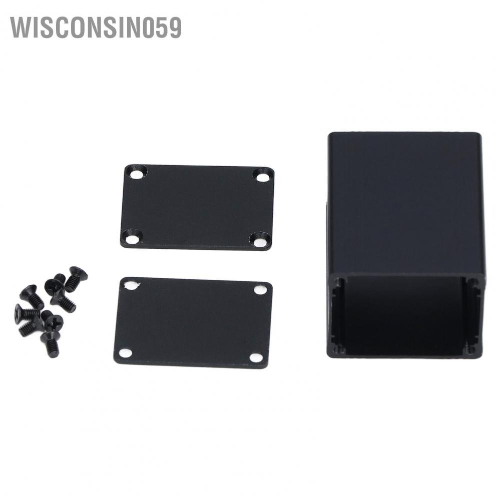 Wisconsin059 Aluminium Electric Box Waterproof Junction Enclosure Case Integrated for DIY Black