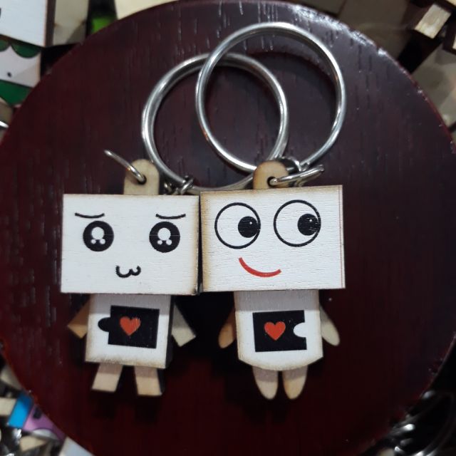 Míc khóa gỗ cặp Danbo p2 ( 1 cặp 2cái)