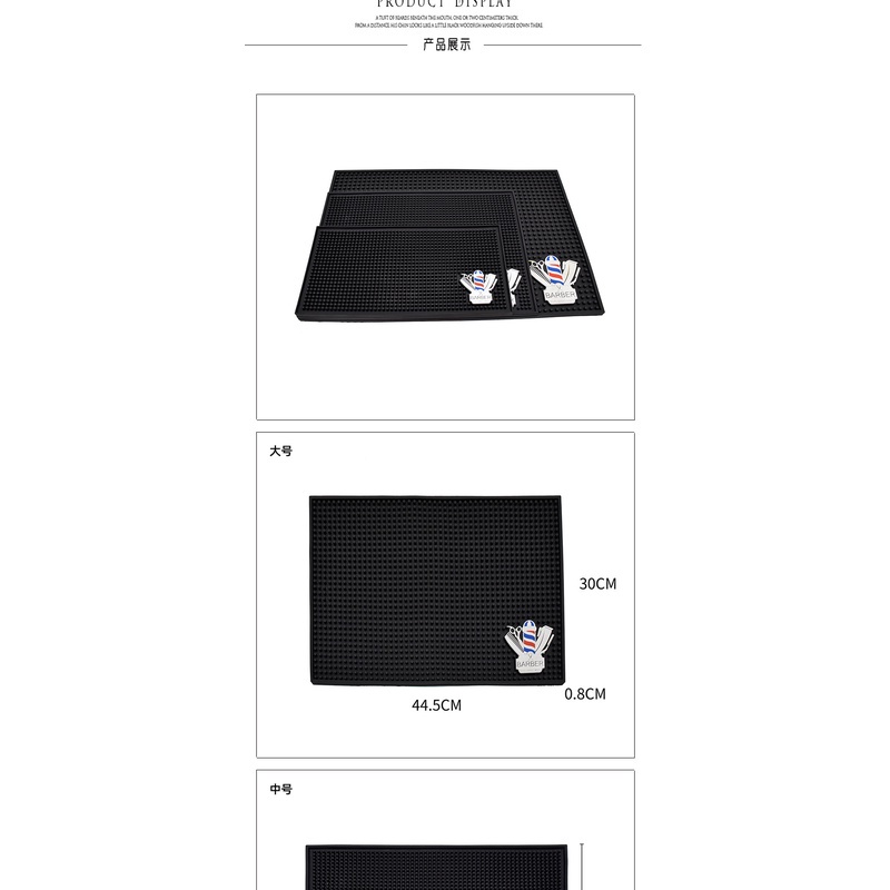 Đệm Silicone Lót Đầu Kẹp Tóc Chống Trượt Phong Cách Retro Cho Tiệm Cắt Tóc