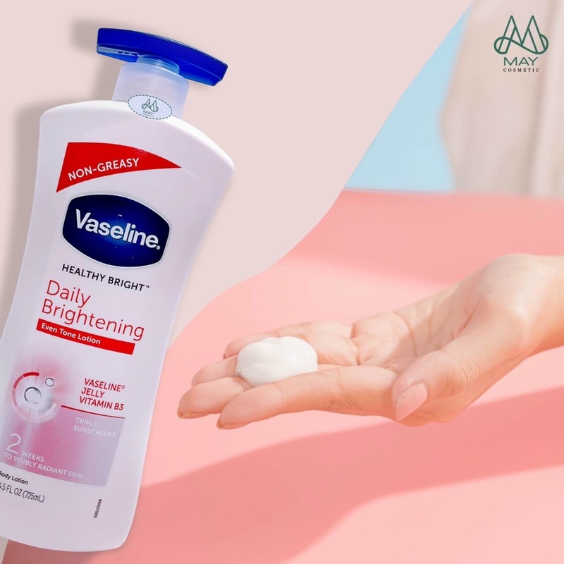 Sữa Dưỡng Thể Vaseline Màu Hồng và Xanh 725ml Hàng Chuẩn