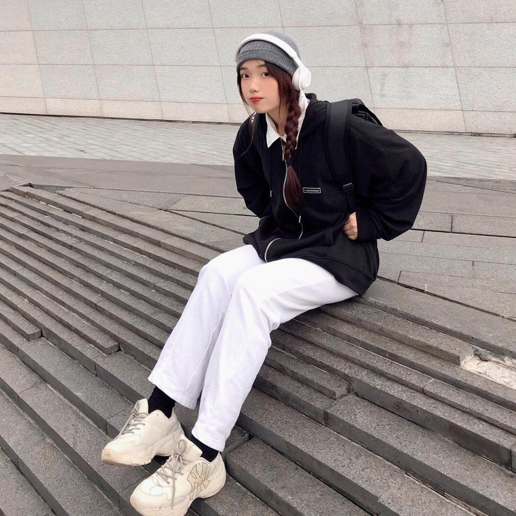 Áo khoác hoodie zip nam nữ STN chất nỉ dày có mũ,dây kéo form rộng, khoác ulzzang unisex FFSTORE | BigBuy360 - bigbuy360.vn