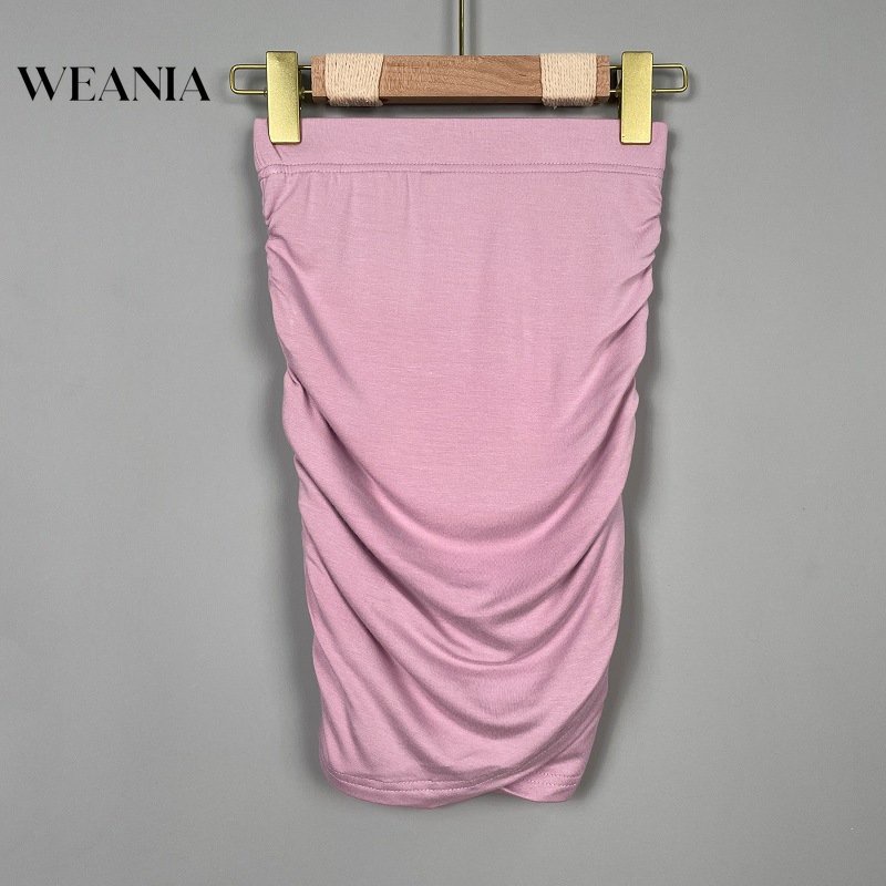 Chân Váy Lưng Cao Xếp Ly Thiết Kế Quyến Rũ Cho Nữ