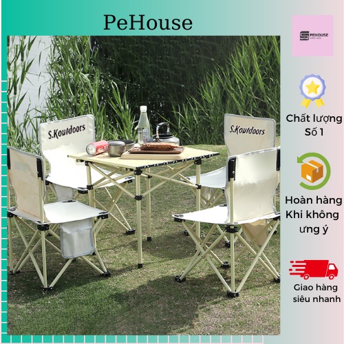 Ghế gấp gọn đa năng PEHOUSE,Ghế câu cá dã ngoại ngoài trời bỏ túi dễ dàng khi đi pinic cắm trại cùng gia đình