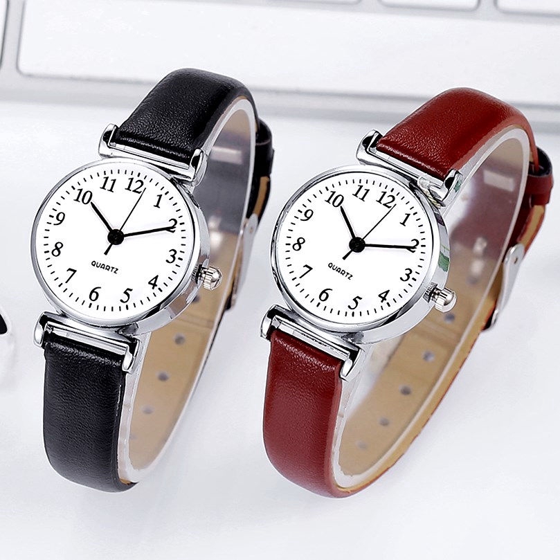 Đồng Hồ Quartz Nữ Dây Da sang trọng độc đáo