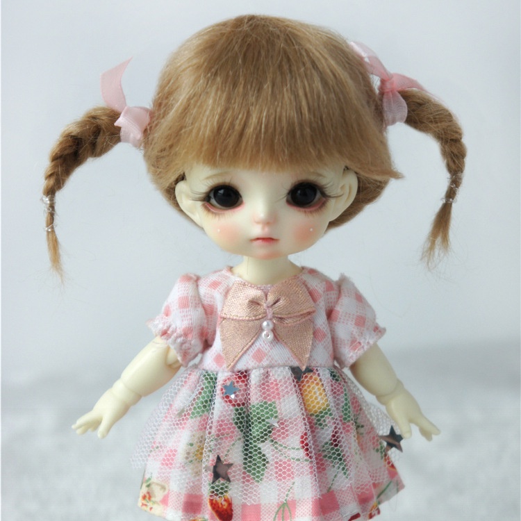 【Tóc giả búp bê】3-9inch  BJD Gốm sứ OB11 Doll Wig Horse Hair Mao "Knock Dễ thương" Đuôi Spa (JD540) Mới