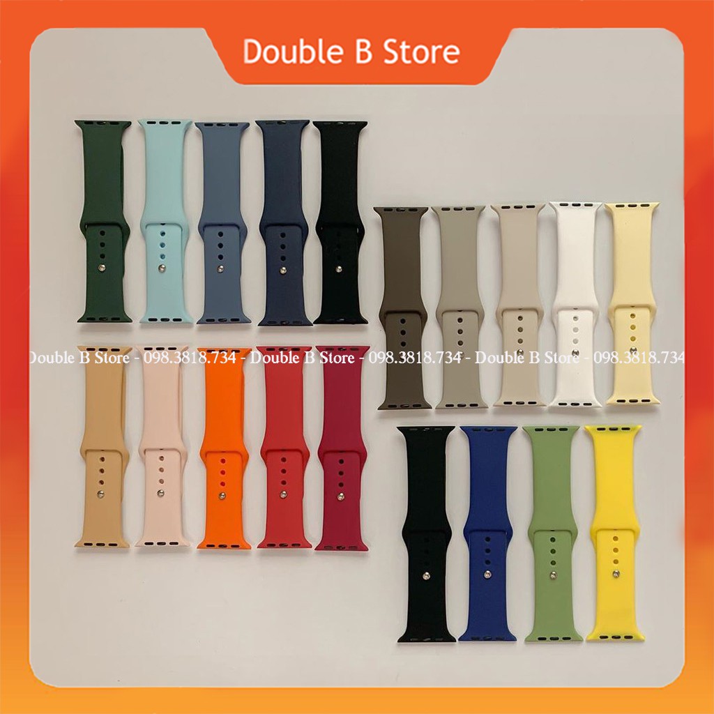 DÂY ĐỒNG HỒ CAO SU APPLE WATCH SPORT BANDS CAO CẤP FULL SIZE 1 2 3 4 5 38mm 40mm 42mm 44mm