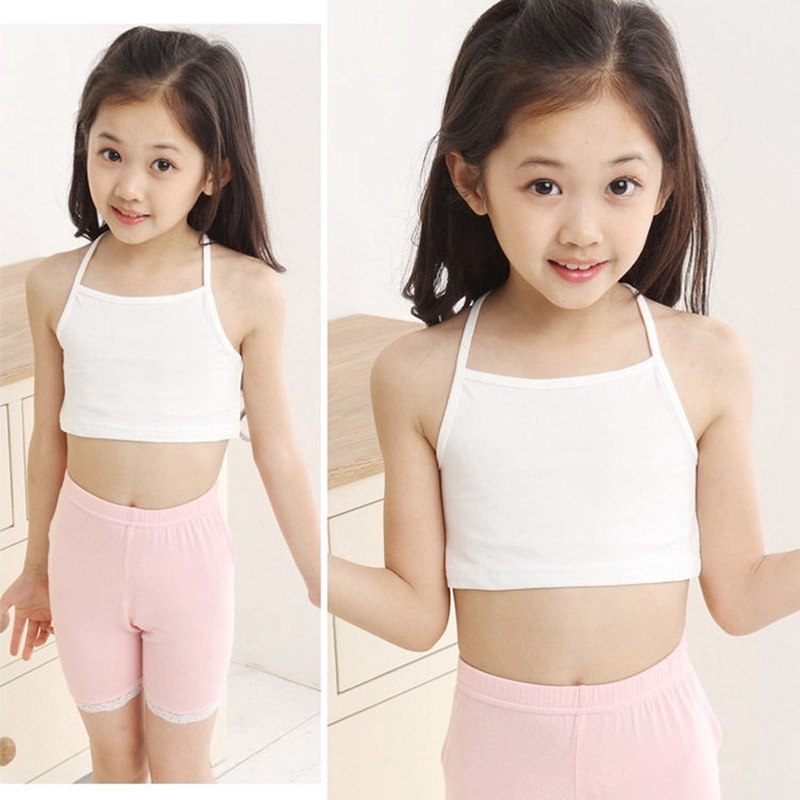 Áo Croptop Hai Dây Thời Trang Mùa Hè Cho Bé Gái