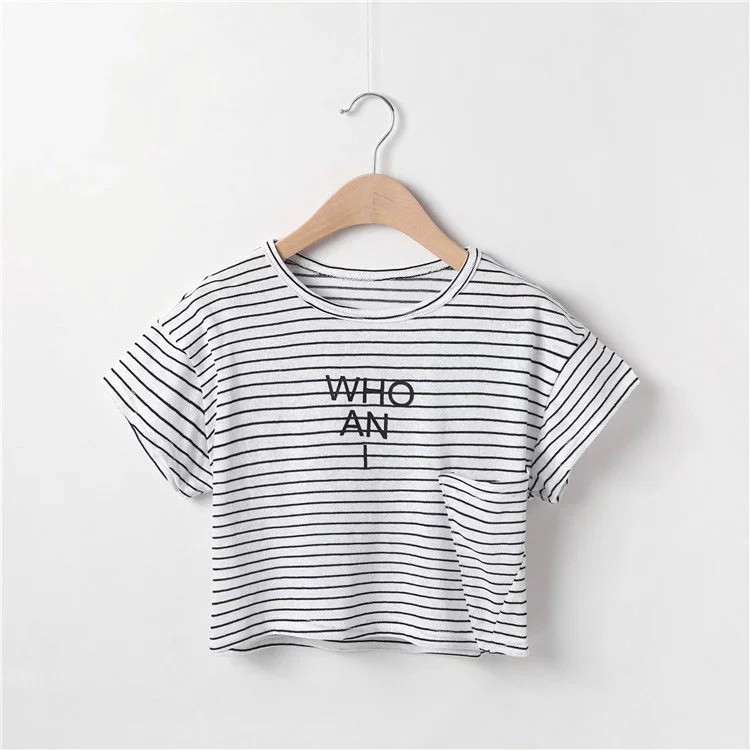 Áo Croptop Who An I cotton xước bé gái size to mặc cực xinh RIO có sẵn