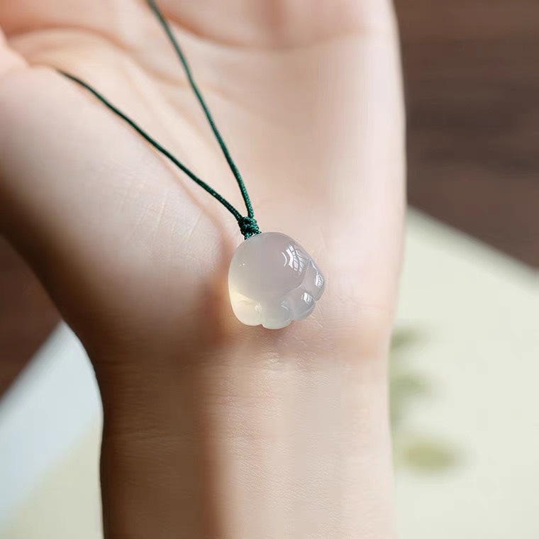 (169k) Mặt vòng đá chân mèo bình an cầu may mắn tặng dây