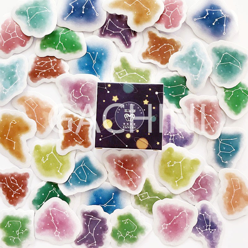 Hộp 40 sticker trang trí planner scrapbook SH4003