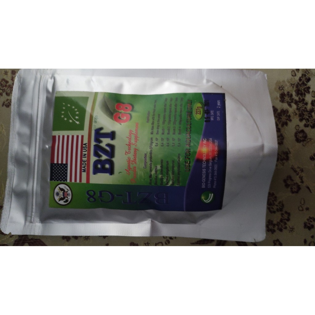 [ Hàng Chính Hãng]  Men vi sinh xử lý đáy ao hồ nuôi Tôm Cá ,Cá Ốc BZT 250g