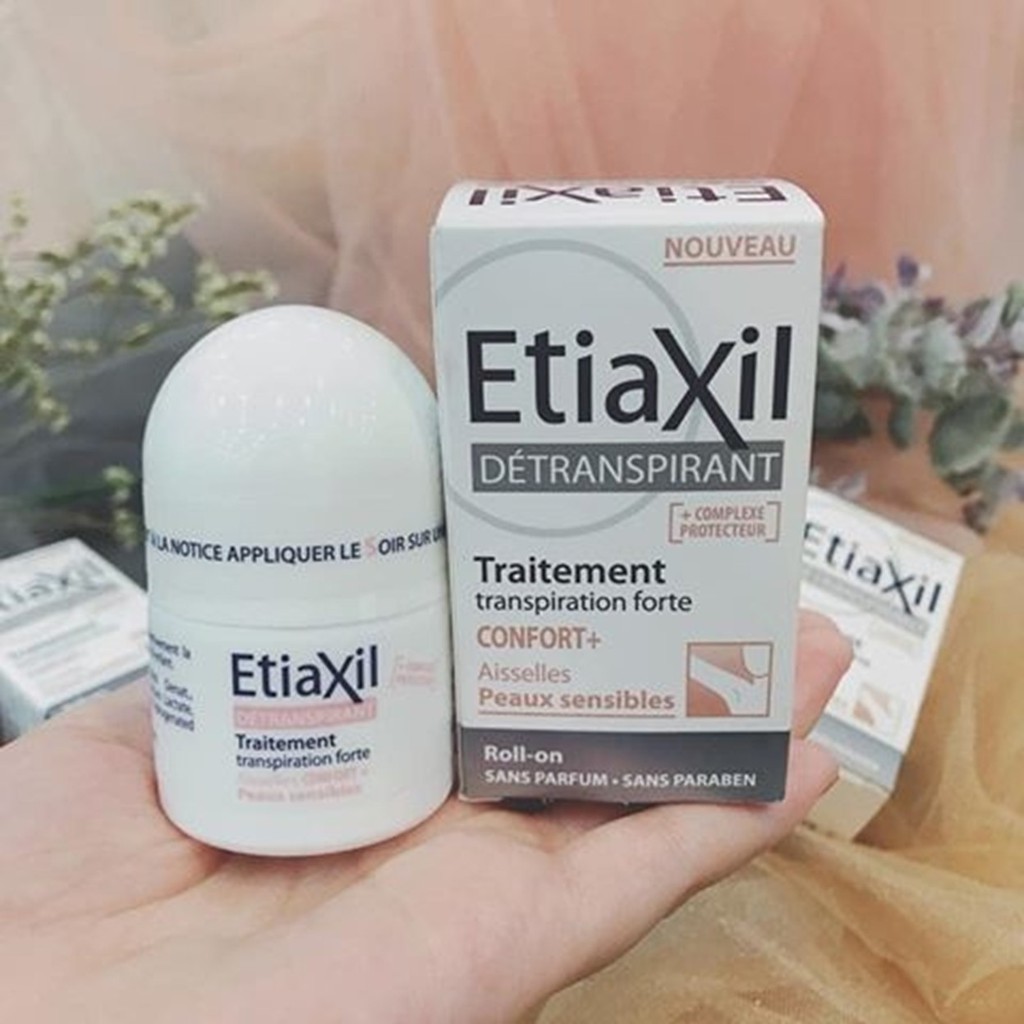 Lăn Ngăn Khử Mùi, Giảm Mồ Hôi Dành Cho Da Siêu Nhạy Cảm Etiaxil 15ml (Màu Nâu)