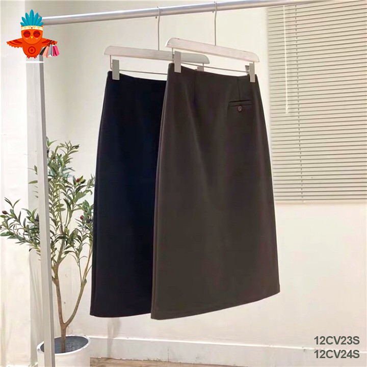 Chân váy công sở kiểu chữ A dáng lỡ túi mổ nút gài THOCA HOUSE ôm body tôn dáng cực sang trọng, quí phái | BigBuy360 - bigbuy360.vn