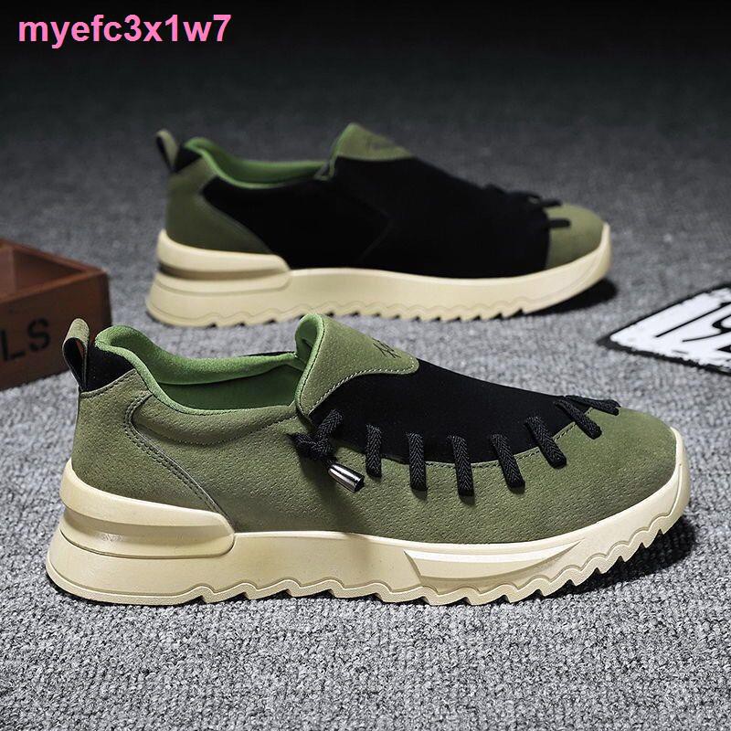 Giày namMen s Peas Shoes Summer Breathable Korea Sports Driving Walking Leisure Xu hướng giày thể thao lười nổi tiếng