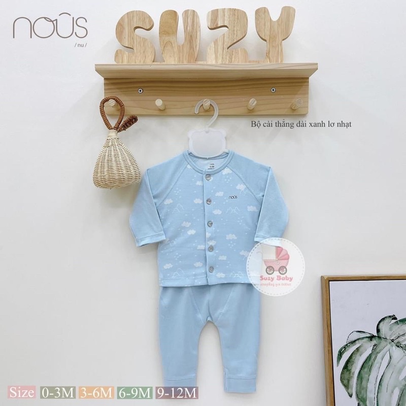 Bộ nỉ sơ sinh thu đông Nous
