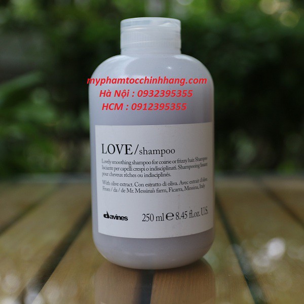 DẦU GỘI XẢ DAVINES SUÔN MƯỢT LOVE SMOOTHING 250ML*2